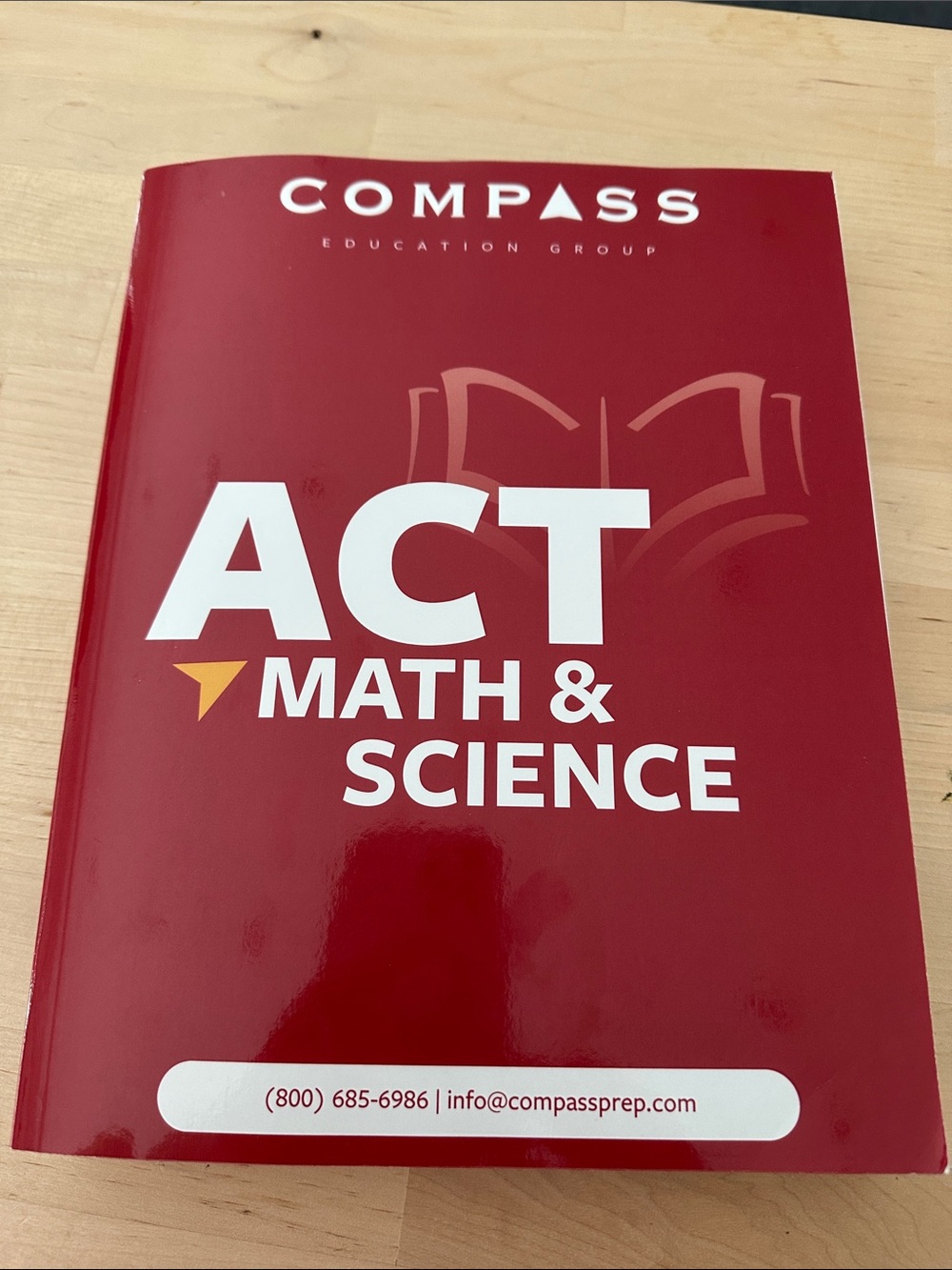 ACT Math & Science Prep Book - Red